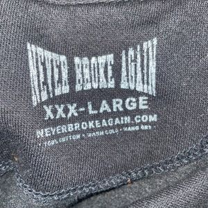 Black 3xl Never Broke Again (NBA) hoodie